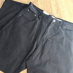 Royal Blue Men's Stone Wash Regular Fit Jeans Straight Leg 42x34 Relaxed Fit New